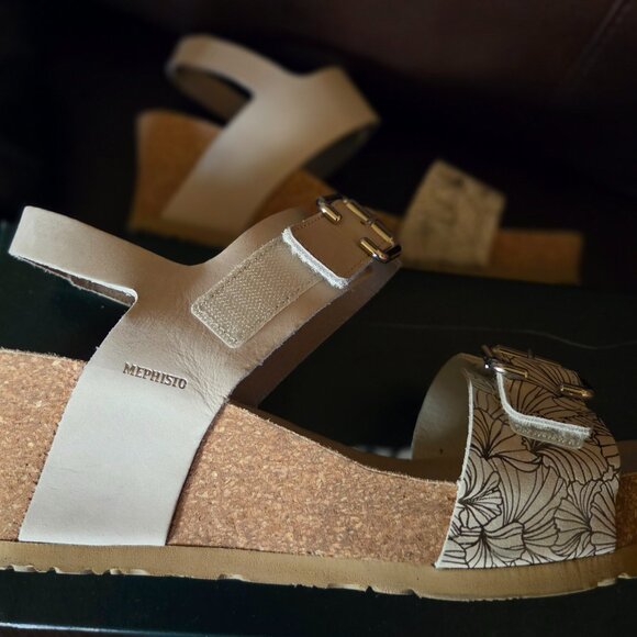 MEPHISTO PLATFORM SANDALS - SIZE 41 - Picture 5 of 7